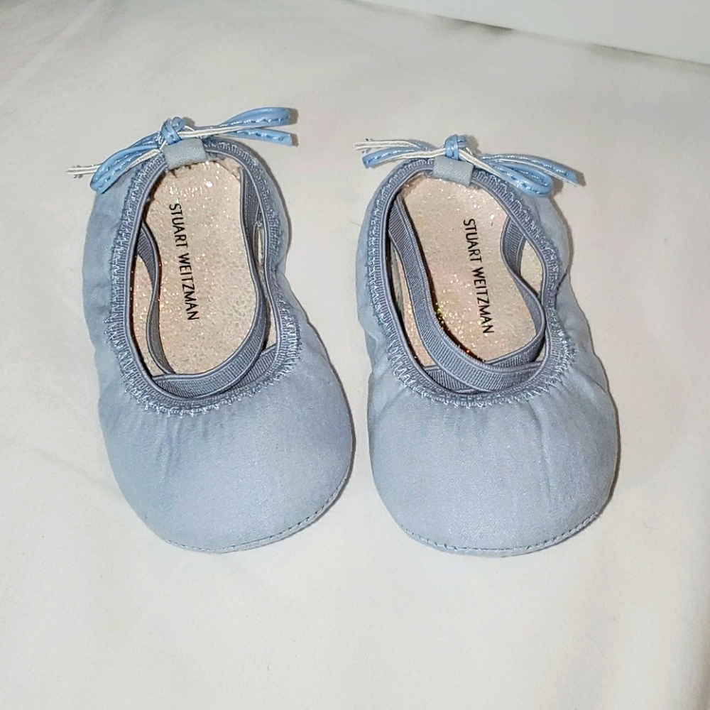 Stuart Weitzman Baby blue Ballet shoes
